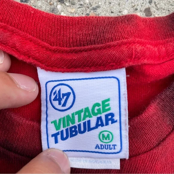 Vintage 47 New Orleans Pelicans Red Tie-Dye T-Shirt men’s size medium - Picture 2 of 6